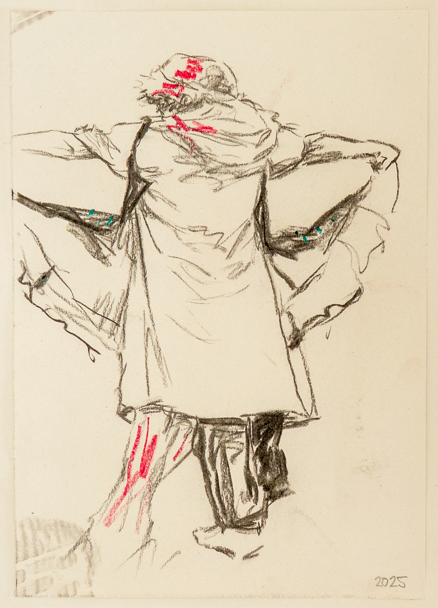 Quick life drawing sketch - standing